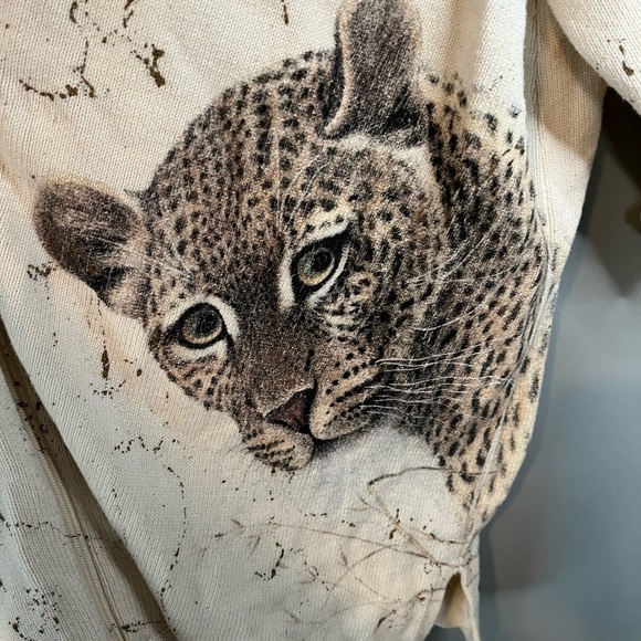 Pretty Things x Vintage Leopard Wildcat Full Zip Sweater - Picture 7 of 9